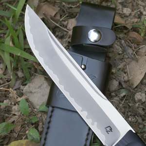 Couteau à lame fixe KIRISHIMA pour la survie en plein air, le camping et la chasse - Acier inoxydable avec manche G10, personnalisable OEM - Product Image 3