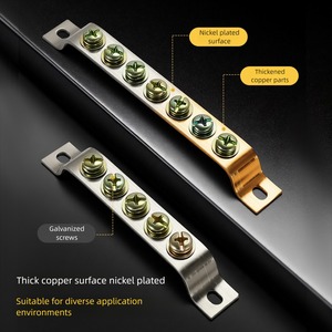 Tira de terminales sin cable, tira de conexión a tierra de cobre - Product Image 2
