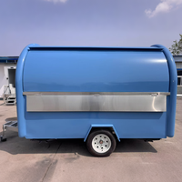 Remorque alimentaire en aluminium sur mesure, chariot mobile pour nachos, camion de restauration pour kebab doner avec éclairage, certifié CE, pour confiseries