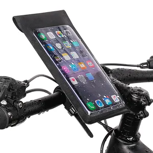 Toptan su geçirmez dağ bisikleti telefon tutucu motosiklet bisiklet mobil tutucu su geçirmez