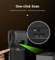 Terminal POS Genggam Android Layar Sentuh 5.5" dengan Bluetooth USB NFC Printer Thermal 58mm Pemindai Barcode