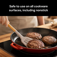 Spatule à fentes en silicone OEM ODM résistante à la chaleur pour ustensiles de cuisson antiadhésifs, spatule de cuisine robuste et racloir
