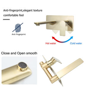 Vendite calde Cina Produttore Spazzolato A Mano In Oro Spazzolato Oro Lavandino del <span class=keywords><strong>Bagno</strong></span> E <span class=keywords><strong>Lavabo</strong></span> Faucetss Miscelatori <span class=keywords><strong>Rubinetti</strong></span> Dell'acqua - Product Image 3