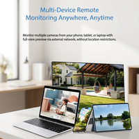 Caméra de sécurité intelligente PTZ intérieure HD 4G avec capteur CMOS 4MP, vision nocturne couleur, audio bidirectionnel, détection de mouvement, indice de protection IP66