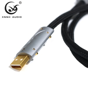 <span class=keywords><strong>Cable</strong></span> DE DATOS Audio Video Líneas XSSH DIY 6MM Dia. <span class=keywords><strong>Cable</strong></span> de <span class=keywords><strong>cable</strong></span> <span class=keywords><strong>USB</strong></span> 3,0 de extensión tipo A a tipo B DAC plateado OFC de 4 núcleos - Product Image 2