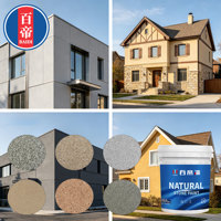 Peinture murale extérieure pour bâtiment, peinture effet pierre, décoration murale, peinture pierre naturelle