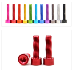 مسمار ألين ISO 7380 ملون بشكل سداسي برأس أزرار مسمار ألومنيوم مطلي بالألونيس مسمار DIN912 بسعر المصنع المباشر - Product Image 3