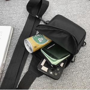 Middle Yellow Popular Design Men's Crossbody <b>Bag</b> Chest Pack Large Capacity Outdoor Sports Custom <b>Waist</b> <b>Bag</b> - Product Image 6