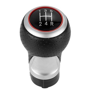 Car Gear <b>Shift</b> <b>Knob</b> Leather 5 Speed 6 Speed R13524 13524R Ergonomic For Audi Skoda Volkswagen - Product Image 4