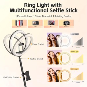 Plataforma Redonda Portátil de Metal para Stand de Exhibición <span class=keywords><strong>360</strong></span> °   Cabina de Fotos Giratoria Automática para Bodas, Fiestas, Cumpleaños y Eventos - Product Image 2