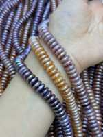 Perles d'eau douce naturelles Edwin en vrac, en forme de bouton, blanches, à double trou, trous croisés, qualité AAAAA, taille 10-12mm pour la vente en gros