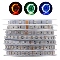 Bande lumineuse LED RGB BUYWIN, étanche, PVC IP65, 12V/24V, SMD5050, 60 LED/m, 5M, dimmable, Ra80, garantie 2 ans