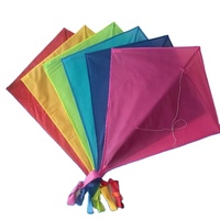Cerf-volant diamant volant personnalisé pour enfants et adultes, couleur unie, 60x70cm, imperméable, idéal pour la remise des diplômes, le Ramadan, la Saint-Valentin