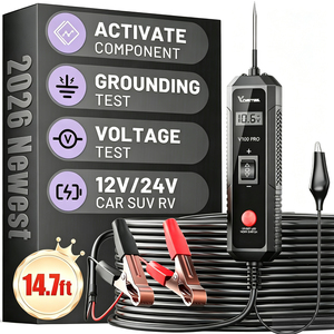 VDIAGTOOL V100Pro Testeur de circuit automobile Tension AC/DC Polarité Résistance <span class=keywords><strong>Diode</strong></span> Testeur de fusibles de feux arrière Garantie 1 an - Product Image 1
