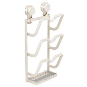 Support de couvercle de casserole à ventouse, sans perçage, étagère de rangement murale pour cuisine, support multifonctionnel pour planches à découper, casseroles - Product Image 5