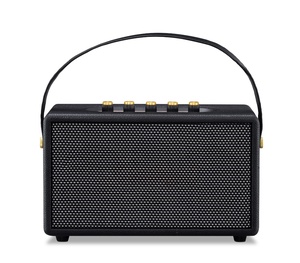 Altavoz portátil de sonido Nuevo diseño Deep Bass RGB LED Dual 4 "Retro <span class=keywords><strong>HIFI</strong></span> Cuero y material de madera <span class=keywords><strong>Equipo</strong></span> de sonido envolvente estéreo - Product Image 1