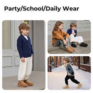 YL-25416 <span class=keywords><strong>Bottes</strong></span> d'hiver pour enfants, antidérapantes, confortables et chaudes, couleur marron, vente en gros - Product Image 6