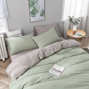 Vente en gros de draps de lit en coton réversibles imprimés sur mesure Ensemble de literie de luxe Queen & King Vente en gros de couettes et couettes design