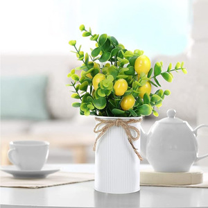 Lemon for Decoration Faux Lemon Branches Artificial Yellow Faux Lemons for Kitchen Stem Fruits for Home <strong>Spring</strong> Summer <strong>Decor</strong> - Product Image 3