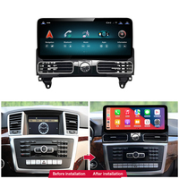 Senyet Lecteur multimédia GPS pour tableau de bord avec écran partagé Android 15 sans fil CarPlay 12,8 pouces pour Mercedes-Benz Classe M W166 ML250