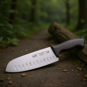 Cuchillo Santoku Sanelli de 18 cm, Acero Inoxidable, Línea Skin, Cuchillo de Cocina Profesional - Product Image 3