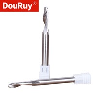 Fresa CNC Douruy HSS-6542 de 8mm, de acero de alta velocidad para aleaciones de aluminio, de un solo filo, sólida, para grabado