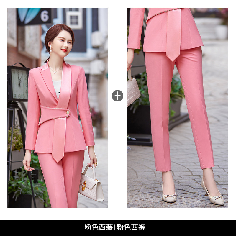 Pink blazer+trousers