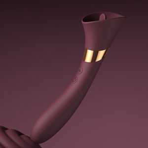 Şarj Edilebilir Silikon Kadın Orgazm Vibratörü, Güçlü Titreşim ve Dil Yalama Özellikli Seks Oyuncağı - Product Image 6