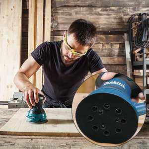 <span class=keywords><strong>4</strong></span> paquets de 5 pouces 8 <span class=keywords><strong>trous</strong></span> de remplacement pour ponceuse 5 "avec crochets et boucles pour machine Makita - Product Image 6