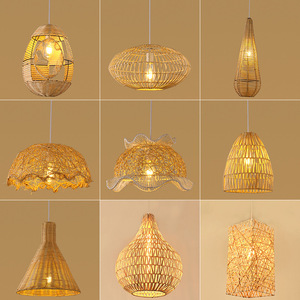 Rattan chandelier, hand-woven birds nest <strong>lamp</strong>, Japanese tea room, study, Zen restaurant, homestay, hot pot, wedding l - Product Image 2