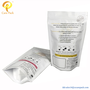 Sachets debout sacs poudre emballage thé plastique alimentaire <span class=keywords><strong>grand</strong></span> emballage personnalisé peut personnalisé PE impression numérique fermeture éclair haut - Product Image 2