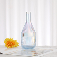 Bouteille de champagne vide de 750 ml, bouteille de vin sur mesure, bouteille potbelly, fournisseurs de couleurs personnalisées, vente en gros