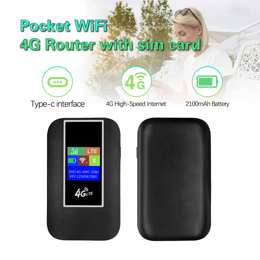 ポケット型Wi-Fiルーター【SIMカード無し】 ポータブルWi-Fiルーター150Mbps,SIMカードスロット付き