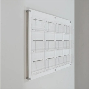 Customized Color & Logo Acrylic <b>Wall</b> Mounted <b>Display</b> Poster Rack for Collections - Product Image 5