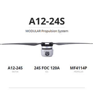Moteur CC sans balais haute performance T-MOTOR A12 24S avec aluminium et fibre de carbone pour hélicoptère RC et drone agricole - Product Image 2