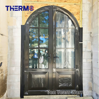 Fenêtre fixe en aluminium à double vitrage pare-balles Topbright Hurricane Impact avec rupture de pont thermique personnalisée pour maisons