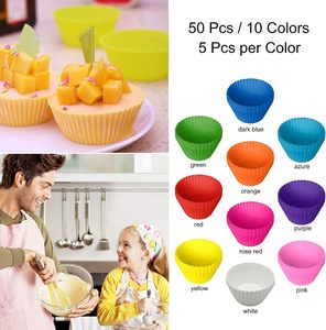Moldes de Silicona Redondos para Muffins, Moldes de Silicona para Hornear Pasteles, Herramientas para Pasteles, Muestras Gratis Disponibles, 7g, 100 Unidades - Product Image 2