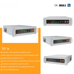 Paquete de Baterías de Iones de Litio Solares Lifepo4 de 100AH 200AH 51.2V 2.<span class=keywords><strong>5KW</strong></span> <span class=keywords><strong>5KW</strong></span> 10KW, Batería de Litio Montada en Rack - Product Image 1