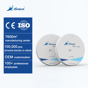 Blocchi di <span class=keywords><strong>Zirconia</strong></span> Zirdent ST di Alta Qualità Bianchi per Uso Odontotecnico Resistenza 1200Mpa Certificati CE - Product Image 4