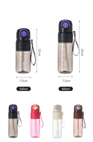Bouteille d'eau de sport grande capacité 650ml/800ml en gros, avec logo personnalisé, anti-fuite, sans BPA