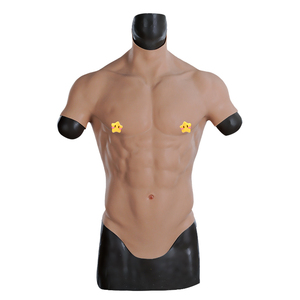 ชุดกล้ามเนื้อซิลิโคนสำหรับคอสเพลย์หน้าอกผู้ชายพร้อมแขนชุดกล้ามเนื้อปลอมเหมือนจริงสำหรับผู้ชาย - Product Image 1