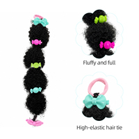 cheveux queue de cheval Fujia pour enfants mignon petit Marley Bubble Puff Afro enfants queue de cheval tressée pour les filles