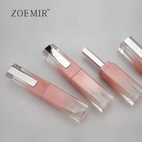 Tubes de rouge à lèvres roses, conteneurs carrés pour blush stick, conteneurs vides pour baume à lèvres, tubes de rouge à lèvres vides avec logo personnalisé