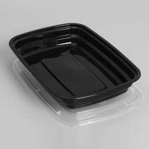 Contenedor de comida desechable rectangular de plástico PP <span class=keywords><strong>para</strong></span> comida de supermercado con tapa gruesa <span class=keywords><strong>para</strong></span> microondas y refrigerado - Product Image 3