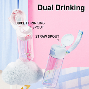 Botella de <span class=keywords><strong>Agua</strong></span> Portátil de Tritán de 20 oz, No Tóxica, a Prueba de Fugas, con Diseño de Frutas, Libre de BPA, <span class=keywords><strong>para</strong></span> Niños y Adultos - Product Image 4