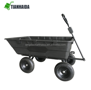 Carretilla de Jardín Multifuncional, Resistente, de Plástico, con 4 Ruedas, Carro de Jardín Utilitario - Product Image 6