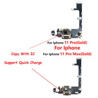 Connecteur de Port de charge USB de téléphone portable pour iPhone 11 Pro / 11 Pro Max Port de charge connecteur de quai remplacement de câble flexible