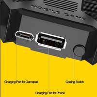 Factory MEMO AK77 contrôleur de jeu de batterie intégré à Six doigts pour manette de déclenchement PUBG avec ventilateur de refroidissement pour IOS et Android Mobile