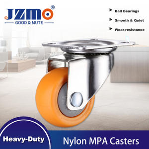 Roulettes universelles en TPR silencieuses et résistantes à la charge, roulettes directionnelles pour chambre à coucher, roulettes pivotantes, capacité de charge de 40 kg, roulement à billes - Product Image 1