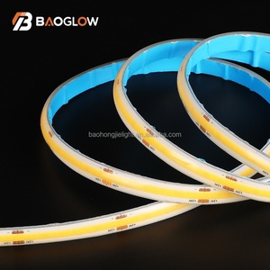ไฟแถบ LED COB กันน้ำแบบยืดหยุ่น 320 LED 10 มม. DC24V 50 มม. ตัดได้ 100 ม. ม้วน 3000K 4000K 6000K 100LM 12W/M 80Ra - Product Image 1